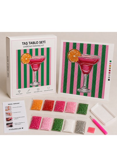 Bedazzling Taşlı Tuval Kiti Büyük Boy 1 Adet