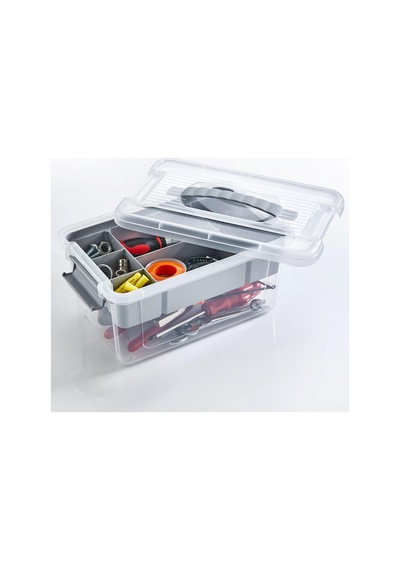 Bölmeli Ve Katlı Plastik Organizer Makyaj Düzenleyici Kilitli Takım Sandığı Organizer Kutu, T Diğer