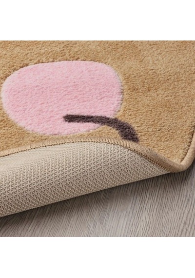 Ikea Brummıg Çocuk Oyun Halısı 94 X 150 Cm Kahverengi - Bej - Pembe Çok Renkli