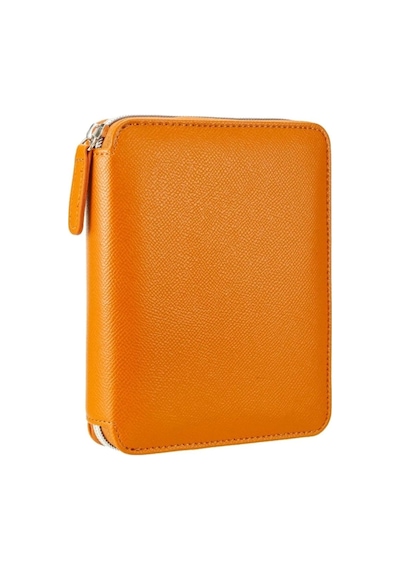 0295 Kutulu Zıpper Folder Kahverengi 10.5x14.8cm 80yp. Çizgili Defter Kahverengi