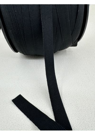 1.7 Cm Grogren Lastik-5 Metre - Siyah