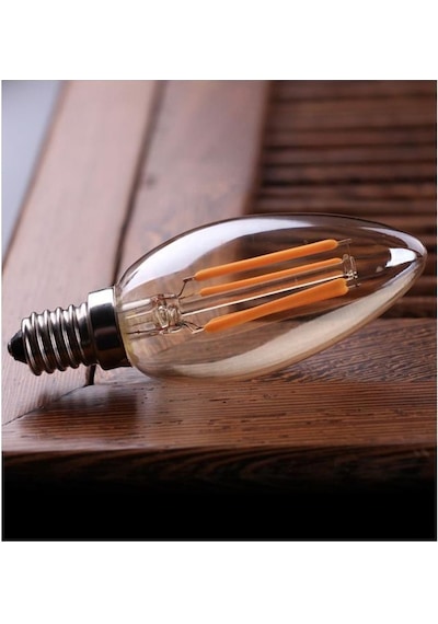 Philips 4.3w 40w Rustik Led Mum Ampul Sarı Şeffaf Cam 3 Adet
