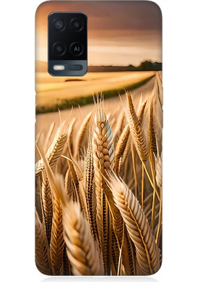 Oppo A54 Uyumlu Silikon Kılıf Buğday Başak Tarlası