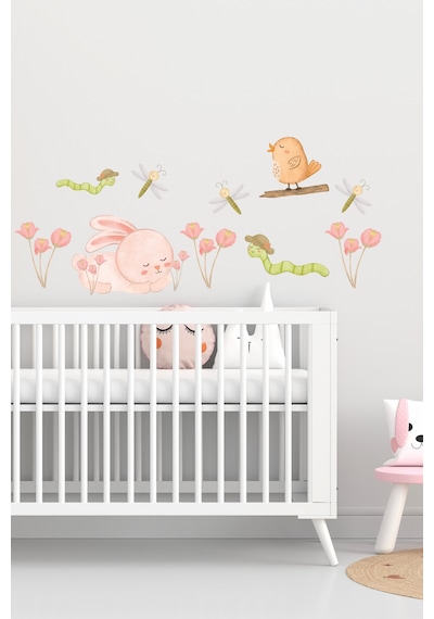 Sevimli Hayvanlar Temalı Çocuk Odası Sticker Seti