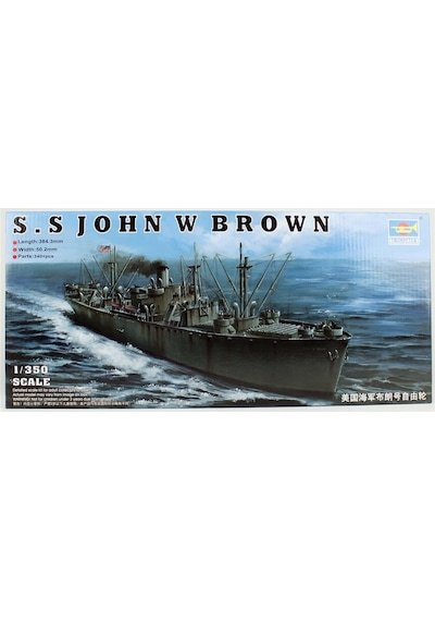 Trumpeter 05308 1/350 Ölçek, S.s John W Brown Kargo Gemisi, Plastik Model Kiti