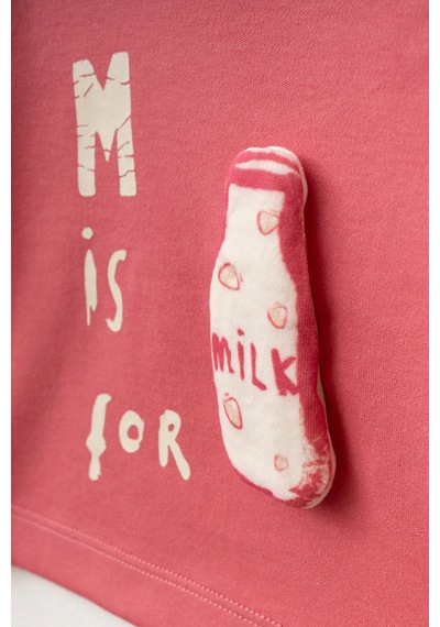 %100 Pamuklu Milk 2 Li Takım Fuşya