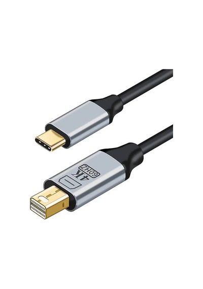 Zr126 Siyah Type-c Mini Dp Çevirici Kablo 1,8 M Evimdeyokyok