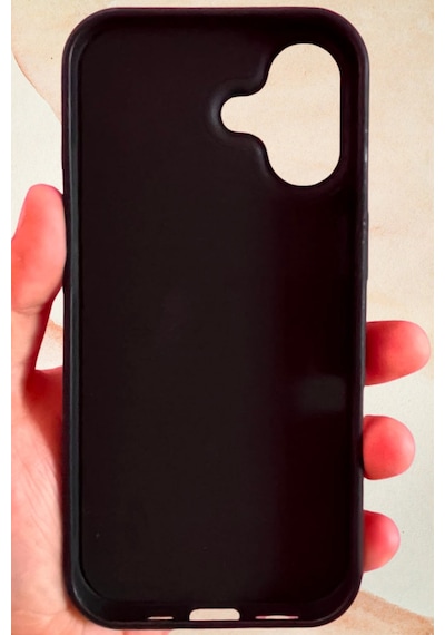İphone 17 Yıldız Tozu Premium Siyah Silikon Kılıf