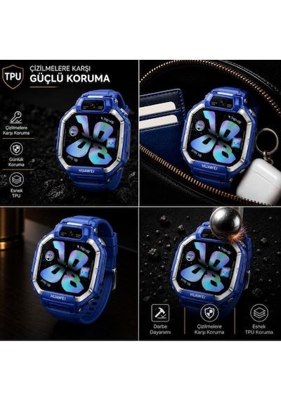 Huawei Watch Kids X1 İle Uyumlu Ekran Koruyucu Tpu, Tam Kaplayan Akıllı Saat Koruması 2 Adet