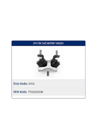 Master M0703 Motor Takozu Sag 7702253338