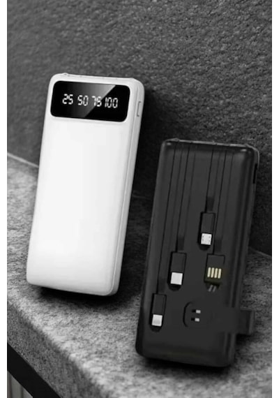 Powerbank 20.000 Mah Lcd Ekran Usb Lightning Type-c  İos Ve Android Siyah 87462972