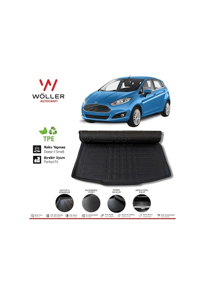 Fiesta Bagaj Havuzu 2013 2017 Arası 3D Wöller Ultraflex Esnek
