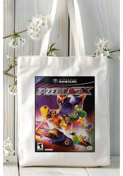 Art Hediye Fzero Oyun Baskılı Omuz Çanta Kişiye Özel Model 2 Çok Renkli