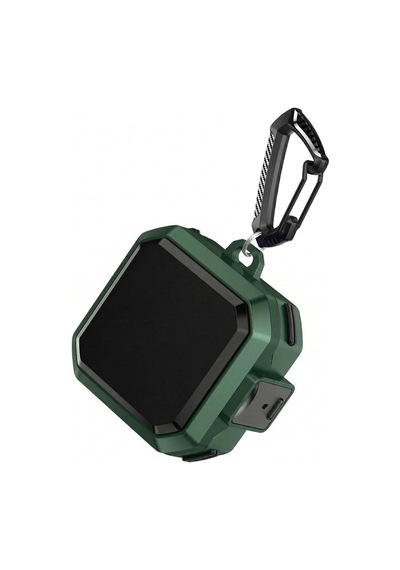 Samsung Galaxy Buds 4 Pro Kılıf Güvenlik Kilitli Military Tank Yeşil