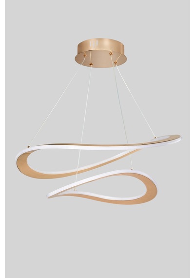Elena Gold Led Sarkıt Avize - Çift Katlı Dalga Formlu Ada Mutfak Ve Salon Avizesi Altın - Eskitme Altın - Eskitme Elena Gold Led Sarkıt Avize - Çift Katlı Dalga Formlu Ada Mutfak Ve Salon Avizesi Altın - Eskitme Altın - Eskitme