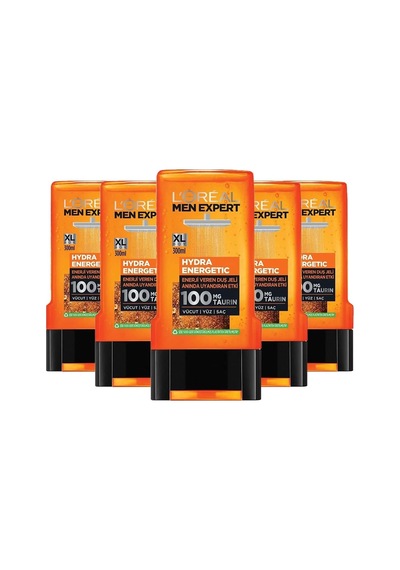Tr L'oréal Paris Men Expert 5'li Hydra Energetic Taurin İçeren Duş Jeli Seti 5 X 300 Ml Diğer