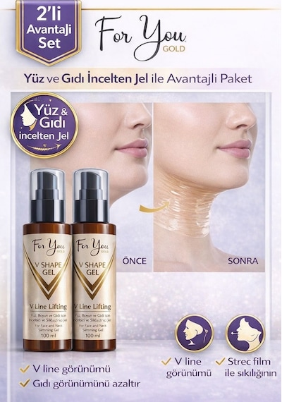 Yüz, Boyun, Çene Ve Gıdı Için Incelmeye Yardımcı, Sıkılaştırıcı Ve Şekillendirici Slim Jel