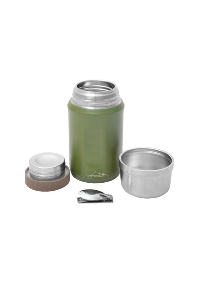 Nurgaz Campout Çift Katmanlı Haki Yemek Termosu 600 Ml Çok Renkli