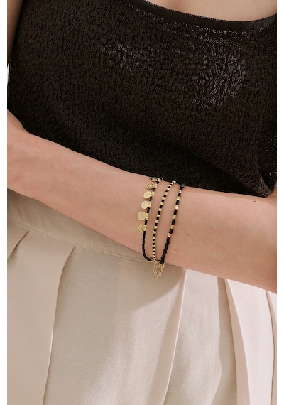 Nomad Üçlü Bileklik Siyah Ss26blk00048-01