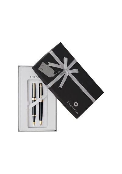 Sheaffer 300 Serisi 9325 Dolma Tükenmez Kalem Seti Siyah Altın Krom Defter Hediyeli Çok Renkli