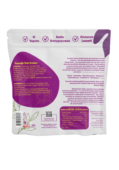 Trend Food Glutensiz Cips Alternatifi Tatlı Karker 50 G Besleyici, Doğal, Fit, Temiz İçerikli