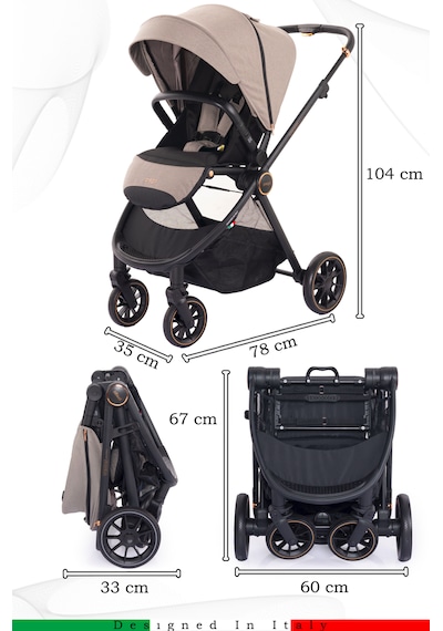 Prego Venüs Premium Travel Sistem UV Tenteli Travel Sistem Bebek Arabası