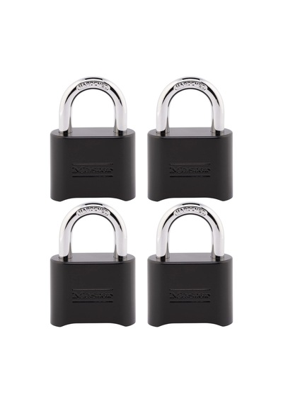 Master Lock Siyah Şifreli Kilit, Özelleştirilebilir Combo Asma Ki