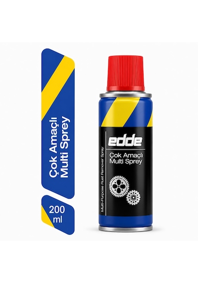 Edde Araba Araç Oto Çok Amaçlı Multi Sprey 200ml Pas Sökücü Yağlayıcı