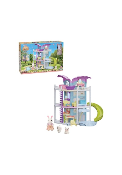 04149 Doğa Ailesi Masal Evi Kaydıraklı Çok Renkli