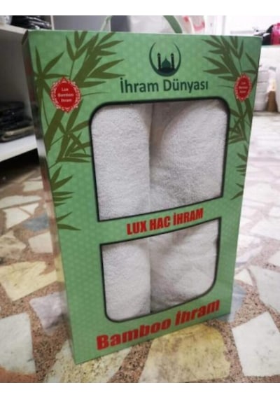 Lüks Bambu İhram Hac Ve Umre İhramı... Lastikli İhram Kemeri Hedi Beyaz