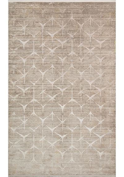 Latte Beige Overdyed Yumuşak İpeksi Tuşeli Yüksek Halı
