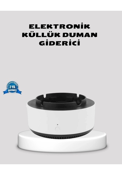 Buğz Hava Temizleyici Küllük Sigara Dumanı Filtreli, Sessiz Çalışan, Şık Tasarım