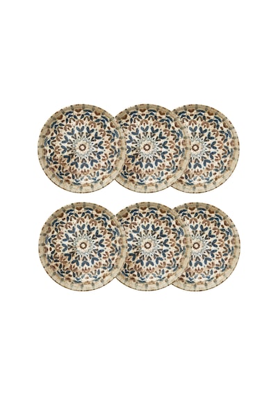 Mudo Home Ephesus Çukur Tabak Seti 23cm -6lı Çok Renkli