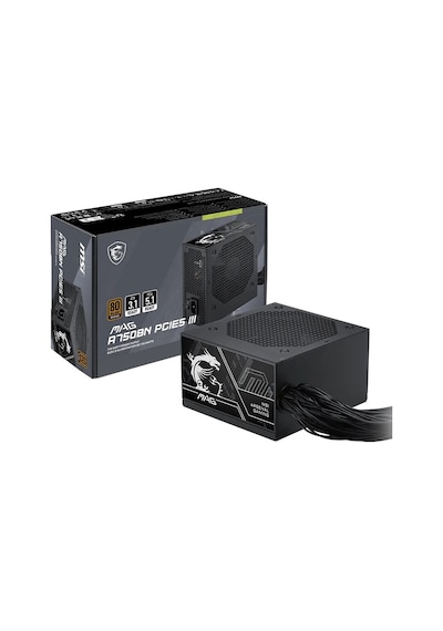 Msı Mag A750bn Pcıe5 Iıı 750w 80+ Bronze 120mm Fan Power Supply Akak92msı0014