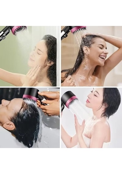 Pembe 3 Modlu Filtreli Duş Başlığı Çok Renkli