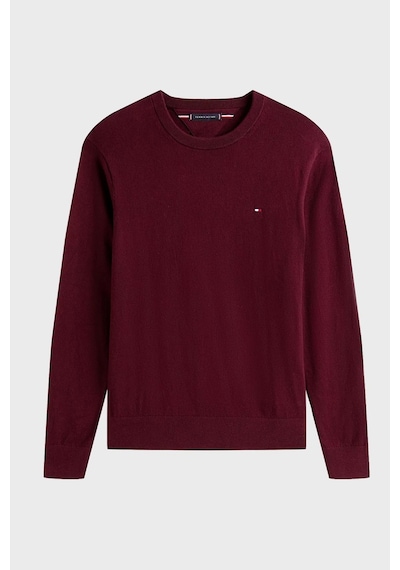 Tommy Hilfiger Pıma Org Ctn Cashmere Crew Neck Erkek Kırmızı Kazak - Mw0mw28046