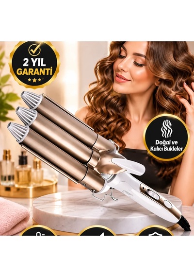 Profesyonel Kullanıma Uygun Ergonomik Bukle Maşası Doğal Ve Kalıcı Bukleler İçin Saç Şekillendiric