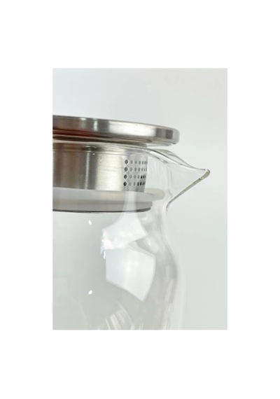 Bay 1500 Ml Borosilikat Cam Su Sürahisi - Metal Kapaklı Ve Isıya Dayanıklı Najmaddin
