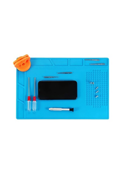 S-120b Silikon 34x23 Cm Isıya Dayanıklı Lehimleme Cep Telefonu Tamir Pedi Onarım Matı