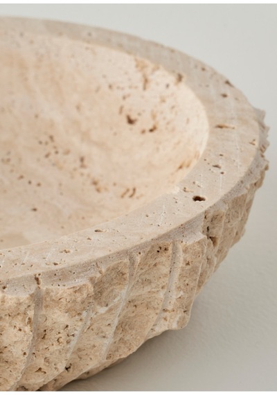 Bella Maison Ephesus Traverten Dekoratif Kase Naturel 20x5 Cm