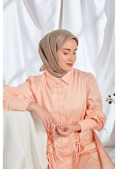Silk Home %100 Twill İpek Eşarp S540 Kiremit