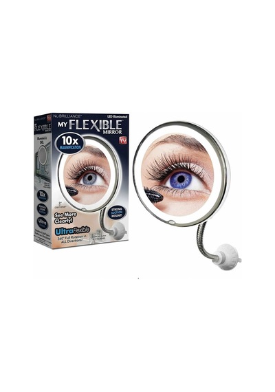 Mobee Flexible 10x Zoomlu Esnek ve Işıklı Makyaj Aynası