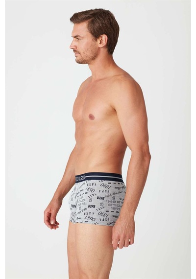 U.s. Polo Assn. Erkek Lacivert - Gri Melanj 2 Li Boxer Lacivert
