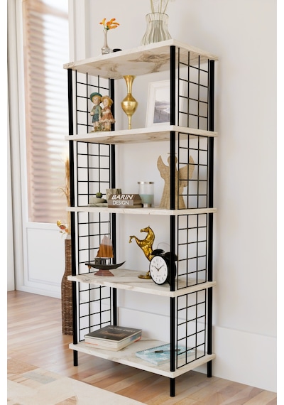 5 Raflı Telli Metal Kitaplık Salon,ofis,çalışma Odası Modern Düzenleyici Çevir Tak Kolay Kurulum Raf Beyaz Mermer 5 Raflı Telli Metal Kitaplık Salon,ofis,çalışma Odası Modern Düzenleyici Çevir Tak Kolay Kurulum Raf Beyaz Mermer