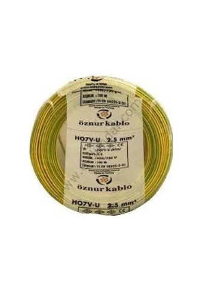 2,5 Mm2 Nya Tek Damar Sarı Yeşil