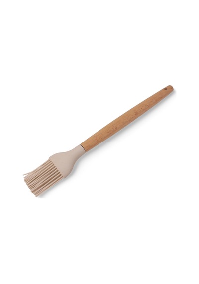 Bambu Saplı Silikon Fırça, Bambu Uzun Silikon Yağ Ve Yumurta Fırçası 27cm 3 Renk Seçenekli Siy