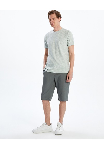 Lcwaıkıkı Classic Yeşil Standart Kalıp Gabardin Erkek Şort