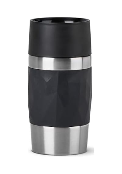 Tefal Travel Mug Compact Termos - Siyah - 0,3 Litre Açık Beyaz