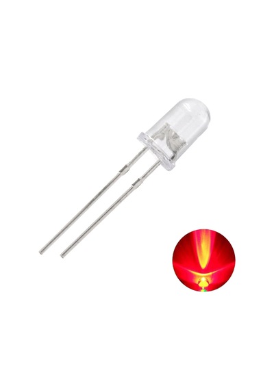 Elektronikport-Led 5Mm Kırmızı Şeffaf (10 Adet)