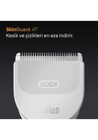 Su Geçirmez Vücut Tıraş Makinesi, 6 Aksesuar İle Kullanıma Hazır